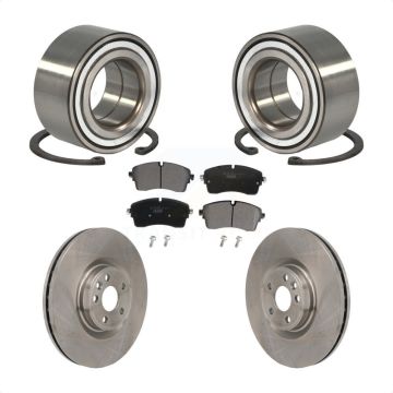 Front Wheel Bearing Disc Brake Rotor & Pads Kit For Land Rover Range Evoque Jaguar E-Pace KBB-130503