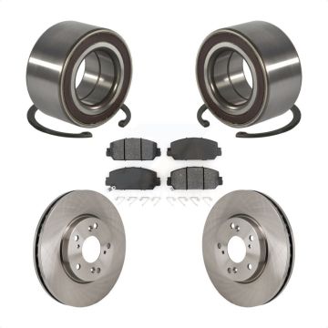 Front Wheel Bearing Disc Brake Rotors And Pads Kit For 2017-2021 Honda Clarity KBB-130575