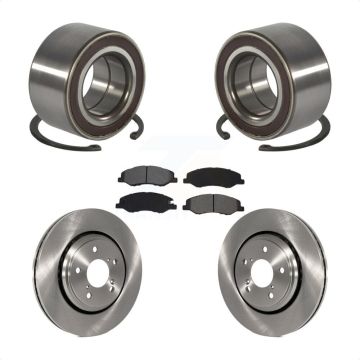 Front Wheel Bearing Disc Brake Rotors And Pads Kit For 2018-2023 Honda Odyssey KBB-130576