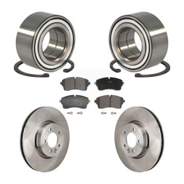 Front Wheel Bearing Disc Brake Rotor Pad Kit For Land Rover Discovery Range DIESEL engine KBB-130595