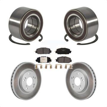 Front Wheel Bearing Coated Disc Brake Rotors And Pads Kit For 2017-2021 Honda Clarity KBB-130606