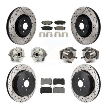 Front Rear Hub Bearing Coat Brake Rotor Pads Kit (10Pc) For Subaru BRZ With Brembo Brakes KBB-130618