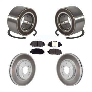 Front Wheel Bearing Coated Disc Brake Rotors And Pads Kit For 2017-2021 Honda Clarity KBB-130640
