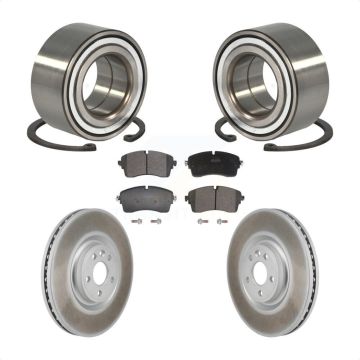Front Wheel Bearing Coated Brake Rotor Pads Kit For Land Rover Range Evoque Jaguar E-Pace KBB-130645
