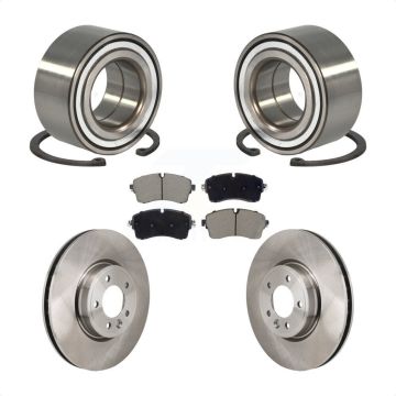 Front Wheel Bearing Disc Brake Rotor Pad Kit For Land Rover Discovery Range DIESEL engine KBB-130649