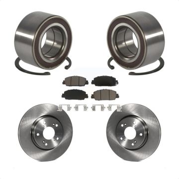 Front Wheel Bearing Disc Brake Rotors And Ceramic Pads Kit For 2016-2022 Honda HR-V KBB-130652