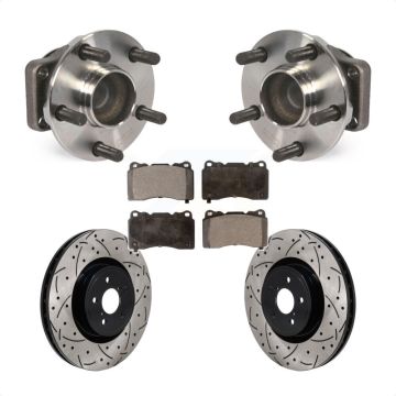 Front Hub Bearing Assembly Coated Drill Slot Brake Rotor Pad Kit For Subaru BRZ Toyota 86 KBB-130678