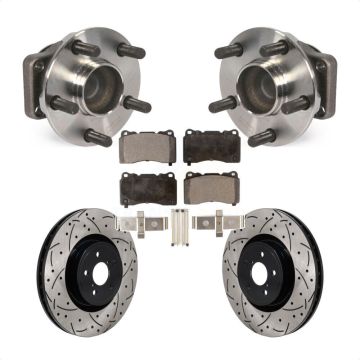 Front Hub Bearing Assembly Coated Drill Slot Brake Rotor Pad Kit For Subaru BRZ Toyota 86 KBB-130690