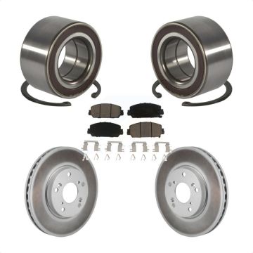 Front Wheel Bearing Coated Disc Brake Rotors And Pads Kit For 2017-2021 Honda Clarity KBB-130708