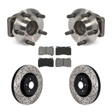 Front Hub Bearing Assembly Coated Drill Slot Brake Rotor Pad Kit For Subaru BRZ Toyota 86 KBB-130727