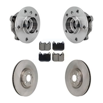 Front Hub Bearing Assembly Brake Rotor Pads Kit For Mini Cooper Countryman BMW X2 Clubman KBB-130826