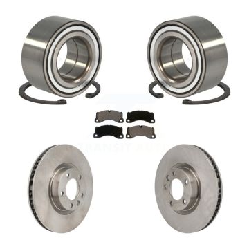 Front Wheel Bearing Disc Brake Rotors And Pads Kit For Volkswagen Touareg Porsche Cayenne KBB-130828