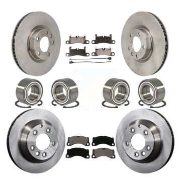 Front Rear Bearing Disc Brake Rotor Pad Kit (10Pc) For Volkswagen Touareg Porsche Cayenne KBB-130830