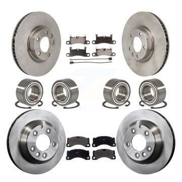 Front Rear Bearing Disc Brake Rotor Pad Kit (10Pc) For Volkswagen Touareg Porsche Cayenne KBB-130837