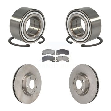 Front Wheel Bearing Disc Brake Rotors And Pads Kit For Volkswagen Touareg Porsche Cayenne KBB-130838