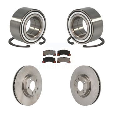 Front Wheel Bearing Disc Brake Rotors And Pads Kit For Volkswagen Touareg Porsche Cayenne KBB-130840