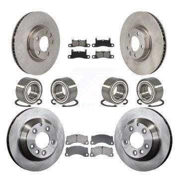 Front Rear Bearing Disc Brake Rotor Pad Kit (10Pc) For Volkswagen Touareg Porsche Cayenne KBB-130849