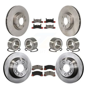 Front Rear Bearing Disc Brake Rotor Pad Kit (10Pc) For Volkswagen Touareg Porsche Cayenne KBB-130850