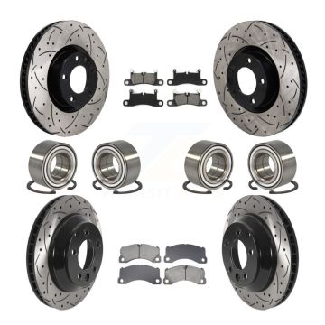 Front Rear Bearing Coat Brake Rotor Pad Kit (10Pc) For Volkswagen Touareg Porsche Cayenne KBB-130852