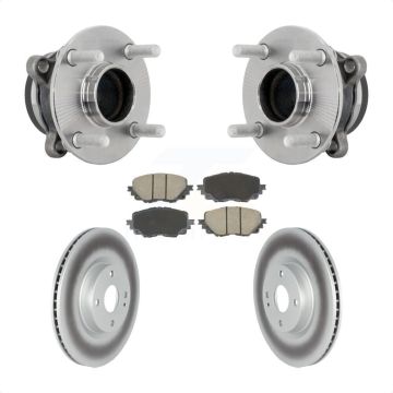 Front Hub Bearing Coated Brake Rotor & Pad Kit For Mazda MX-5 Miata Without Brembo Brakes KBB-131662