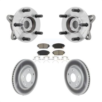 Front Hub Bearing Coated Brake Rotor Pads Kit For Mazda 3 Vehicles Manufactured In Mexico KBB-131667