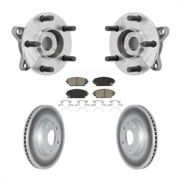Front Hub Bearing Coated Brake Rotor Pads Kit For Mazda 3 Vehicles Manufactured In Mexico KBB-131668