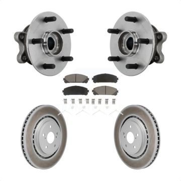 Front Hub Bearing Assembly Coated Brake Rotor And Pad Kit For 2020-2022 Toyota Highlander KBB-131674