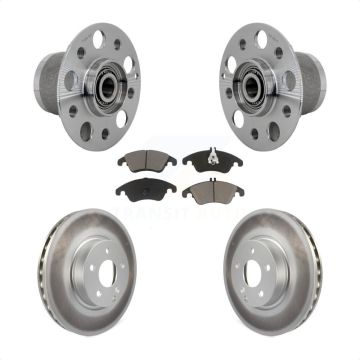 Front Hub Bearing Assembly Coated Brake Rotor Pads Kit For Mercedes-Benz E350 C350 SLC300 KBB-131687