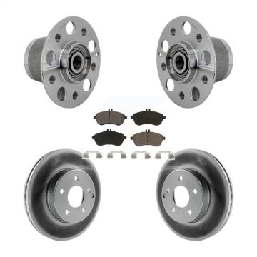Front Hub Bearing Assembly Coated Disc Brake Rotors And Pads Kit For Mercedes-Benz C250 KBB-131700