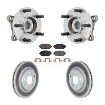 Front Hub Bearing Coated Brake Rotor Pads Kit For Mazda 3 Vehicles Manufactured In Mexico KBB-131793