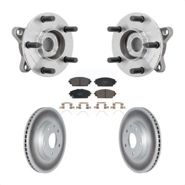 Front Hub Bearing Coated Brake Rotor Pads Kit For Mazda 3 Vehicles Manufactured In Mexico KBB-131794