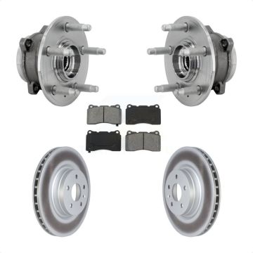 Front Hub Bearing Assembly Coated Disc Brake Rotors And Pads Kit For Tesla S X KBB-131971