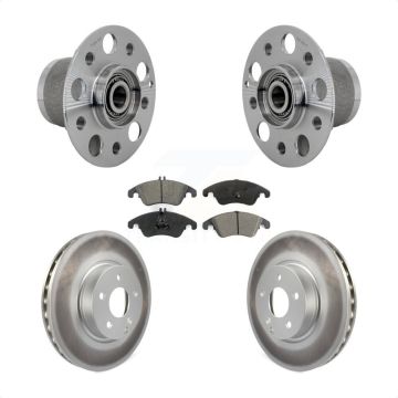 Front Hub Bearing Assembly Coated Brake Rotor Pads Kit For Mercedes-Benz E350 C350 SLC300 KBB-131974