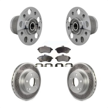 Front Hub Bearing Assembly Coated Disc Brake Rotors And Pads Kit For Mercedes-Benz C250 KBB-132093