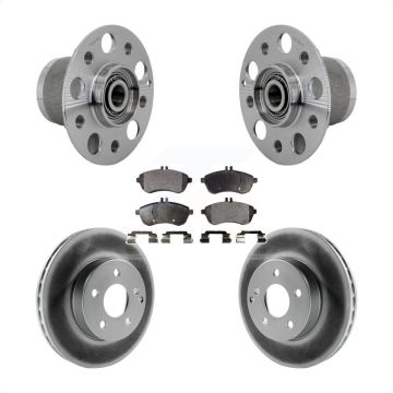 Front Hub Bearing Assembly Coated Disc Brake Rotors And Pads Kit For Mercedes-Benz C250 KBB-132094