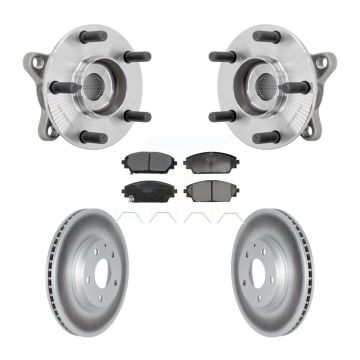 Front Hub Bearing Assembly Coated Disc Brake Rotor And Pads Kit For 2020-2022 Mazda CX-30 KBB-132107