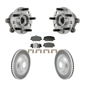 Front Hub Bearing Assembly Coated Disc Brake Rotors And Pads Kit For Hyundai Veloster N KBB-132113