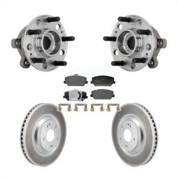 Front Hub Bearing Assembly Coated Disc Brake Rotors And Pads Kit For Hyundai Veloster N KBB-132114