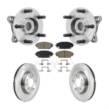Front Hub Bearing Assembly Disc Brake Rotor And Ceramic Pad Kit For 2020-2022 Mazda CX-30 KBB-132154
