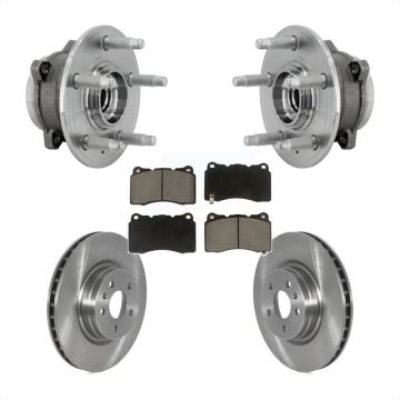 Front Hub Bearing Assembly Disc Brake Rotors And Ceramic Pads Kit For Tesla S X KBB-132164