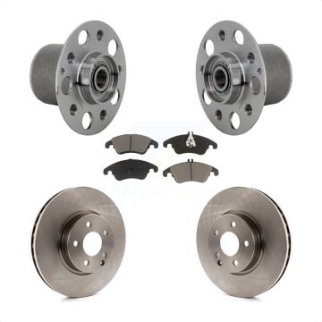 Front Hub Bearing Assembly Disc Brake Rotor And Pads Kit For Mercedes-Benz E350 E400 E250 KBB-132171