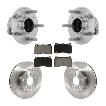 Front Hub Bearing Assembly Disc Brake Rotor Pad Kit For Chevrolet Camaro Cadillac CTS CT6 KBB-132173