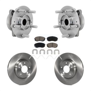 Front Hub Bearing Assembly Disc Brake Rotors And Pads Kit For Hyundai Kona Kia Seltos KBB-132181