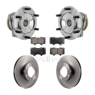 Front Hub Bearing Assembly Disc Brake Rotors And Pads Kit For Toyota 4Runner RWD KBB-132217