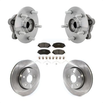 Front Hub Bearing Brake Rotor Pad Kit For 2019 Toyota C-HR Vehicles Manufactured In Japan KBB-132219
