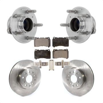 Front Hub Bearing Assembly Disc Brake Rotor Pad Kit For Chevrolet Camaro Cadillac CTS CT6 KBB-132242