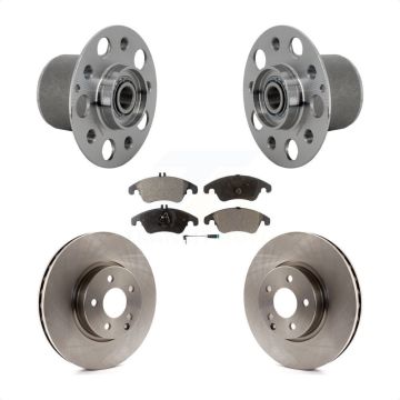 Front Hub Bearing Assembly Disc Brake Rotor And Pads Kit For Mercedes-Benz E350 E400 E250 KBB-132250