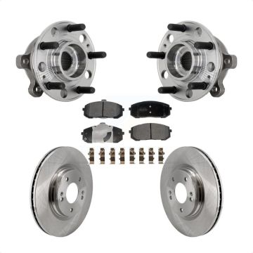Front Hub Bearing Assembly Disc Brake Rotors And Pads Kit For Hyundai Sonata Kia K5 KBB-132266