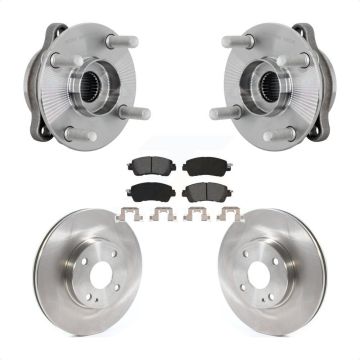 Front Hub Bearing Assembly Disc Brake Rotors And Pads Kit For Toyota Yaris iA Scion KBB-132277