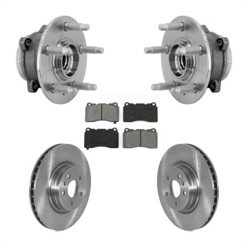 Front Hub Bearing Assembly Disc Brake Rotors And Semi-Metallic Pads Kit For Tesla S X KBB-132279